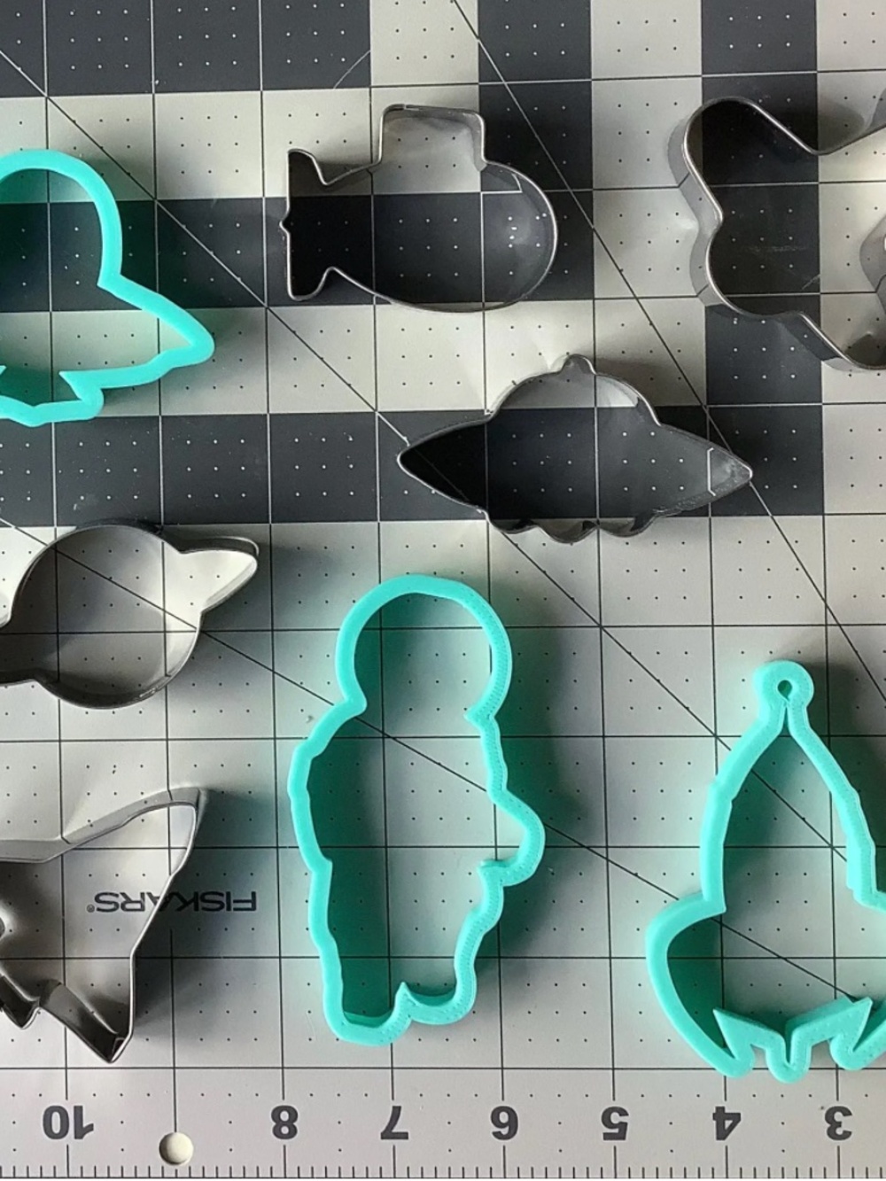 Space Cookie Cutters Set 8 pcs., plastic, metal.